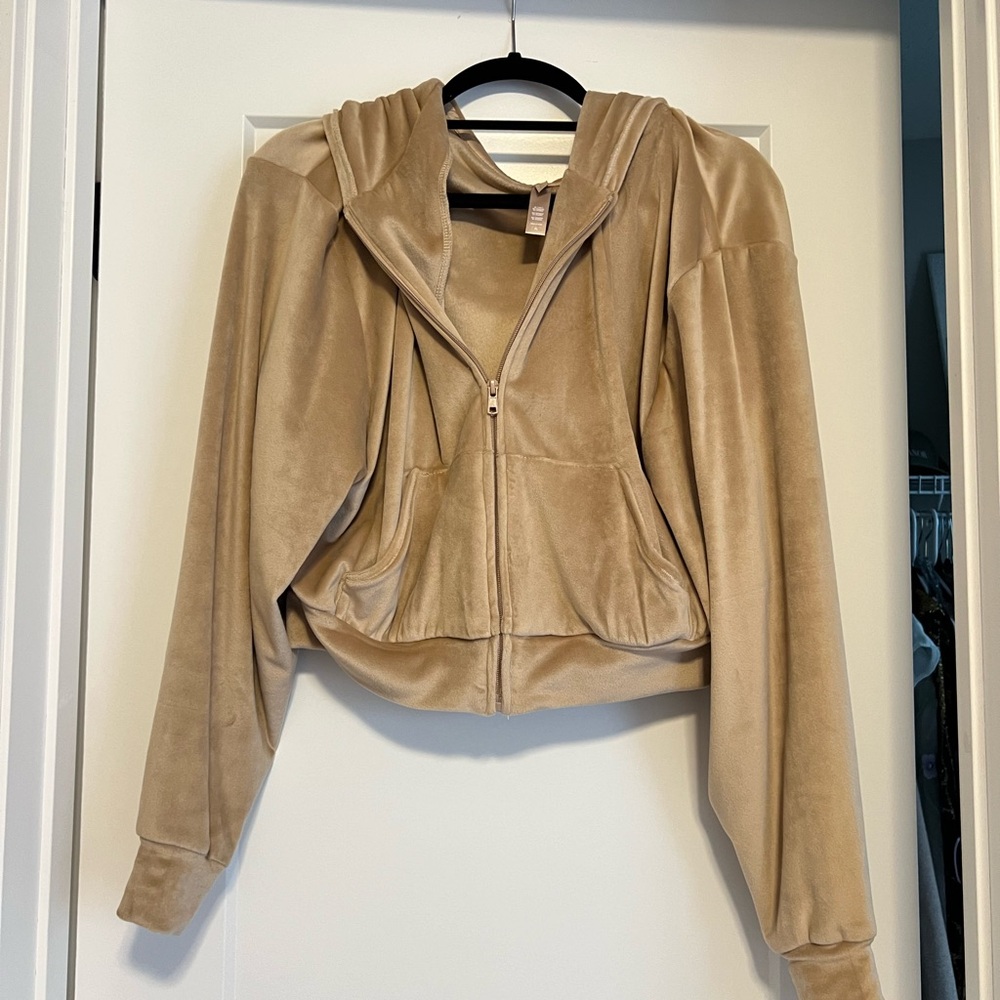 Skims Velour Tan Jacket